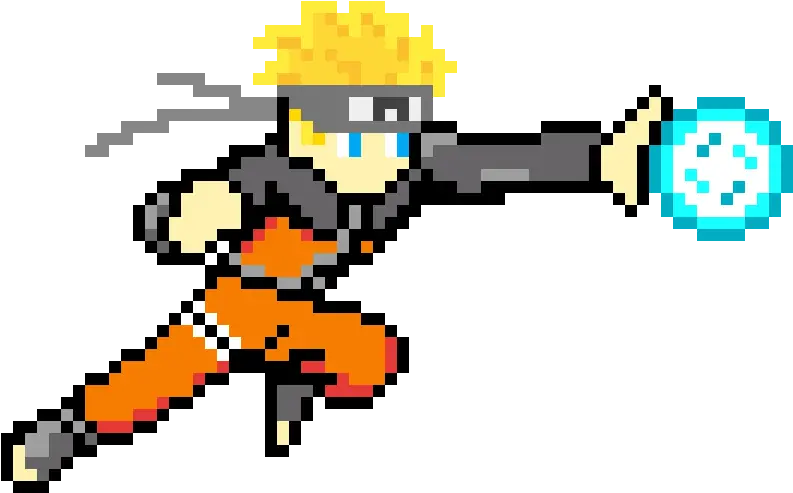 Pixilart Naruto Attack By Thelegend13mx Fictional Character Png Naruto Rasengan Png