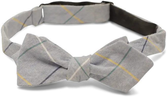Steel Blue With Teague Plaid Bow Tie Solid Png Bow Tie Transparent