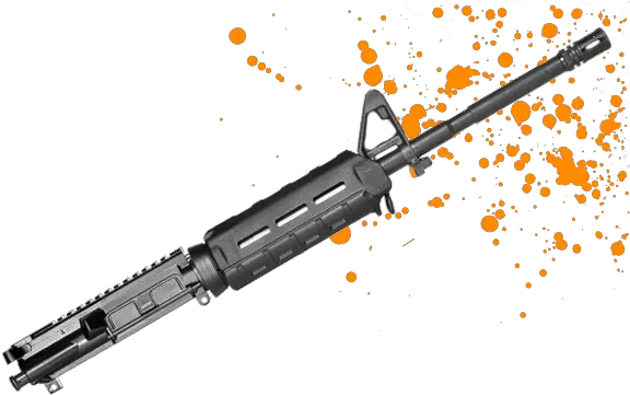 Rifle Kits Del Ton Ar 15 Rifles Paint Splatter Png White Ar 15 Png