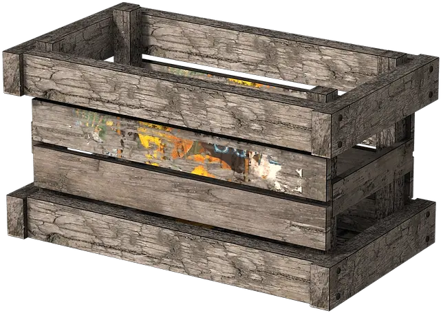 Wooden Crate Side View Transparent Png Wooden Crate Transparent Background Crate Png