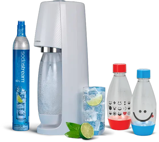 Download Hd Spirit White U0026 Twinpack Emoji Bottles Sodastream Png Water Emoji Transparent