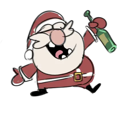 Download Hd Picture Library Animation Santa Drunk Png Behance Png