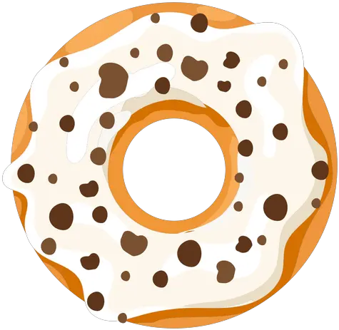 Vanilla Doughnut Illustration Transparent Png U0026 Svg Vector Circle Donut Transparent Background