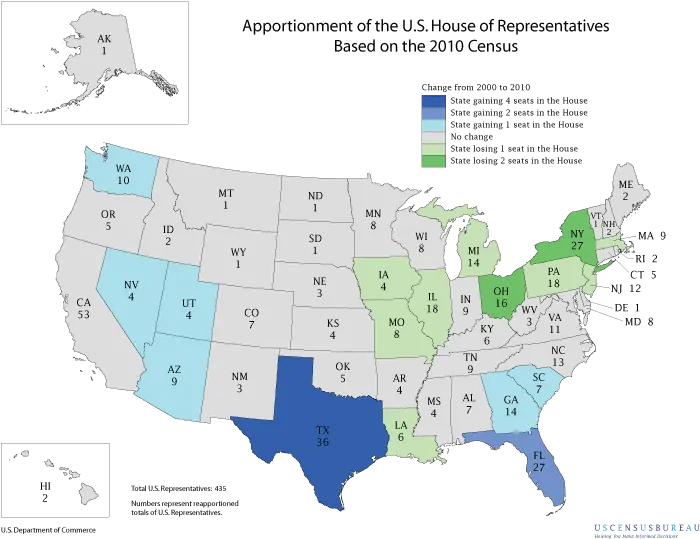 Apportionment Of The Us House Representatives Atlas Png United States Map Transparent