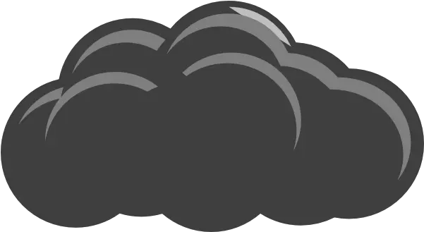 Clouds Black And White Clipart Clip Art Png Thunder Cloud Png