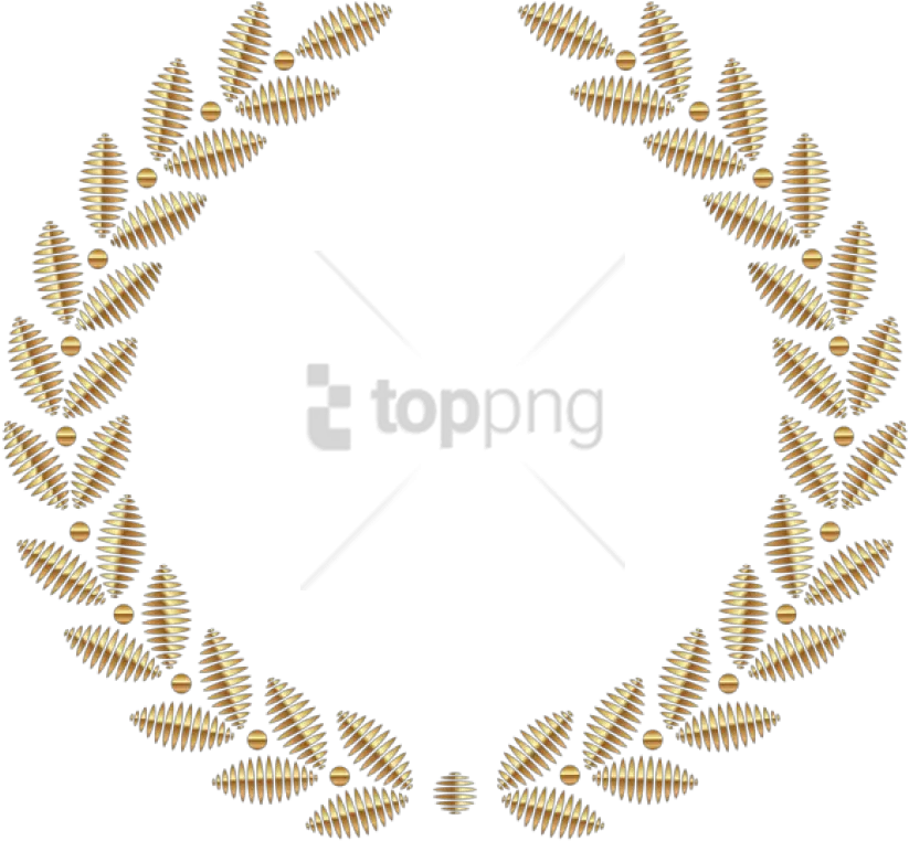 Download Free Png Golden Wreath Images Transparent Design Gold Circle Png Wreath Png