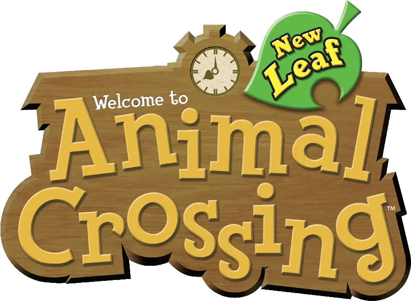 Animal Crossing New Leaf Logopedia Fandom Logo Animal Crossing New Leaf Png Leaf Logo