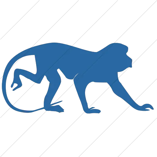 Iconsetc Simple Blue Animals Monkey 1 Icon Today Very Unique Day 10102020 Png Monkey Icon