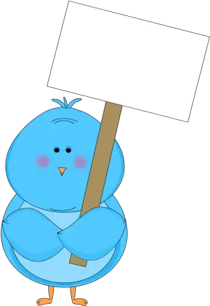 Blue Bird Holding A Blank Sign Clip Art Blue Bird Holding Bird With Sign Clip Art Png Blank Sign Png
