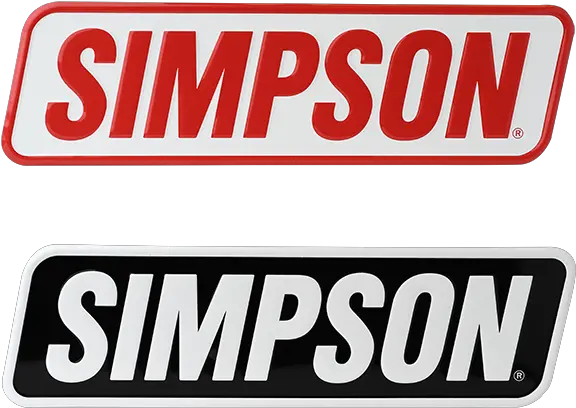 Simpson Racing Embossed Aluminum Sign Simpson Racing Logo Png The Simpsons Logo Png