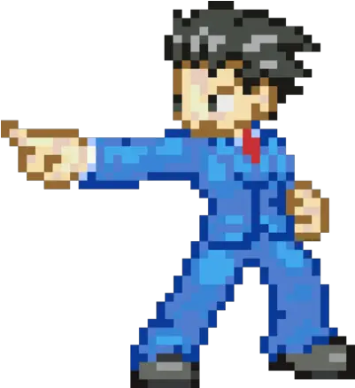 Download Test Phoenix Wright Pixel Art Full Size Png Ace Attorney 8 Bit Phoenix Wright Png