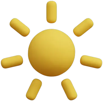 Premium Sun 3d Illustration Download In Dot Png 3d Sun Icon