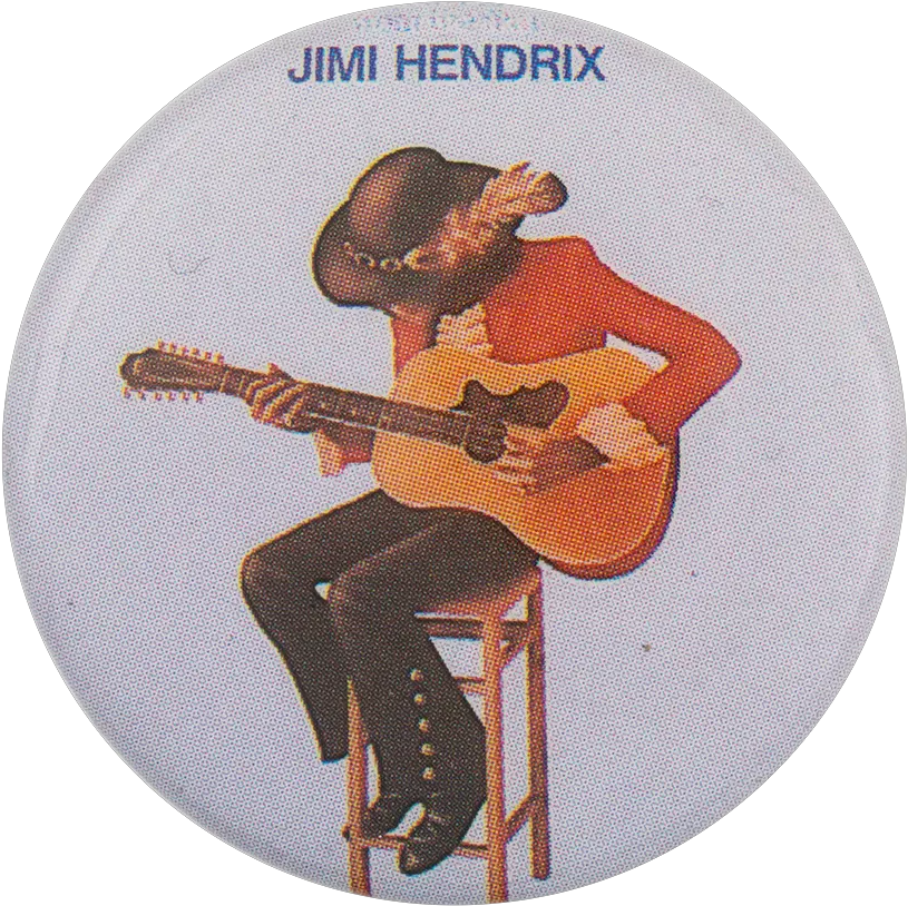 Jimi Hendrix Soundtrack Busy Beaver Button Museum Png