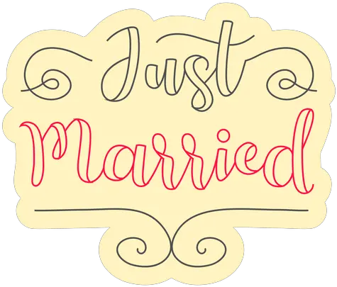 Just Married Badge Language Png Just Married Icon