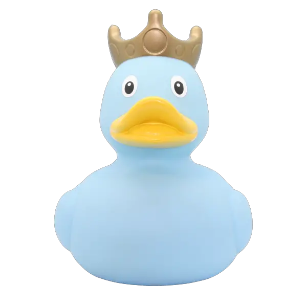 Xxl Blue Rubber Duck With Crown 25 Cm U2013 Create A Keepsake Transparent Blue Rubber Duck Png Rubber Duck Png