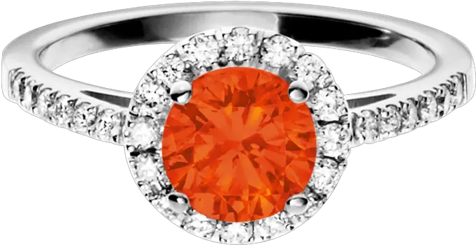 Prague Fire Opal Orange White Gold Png Ring Of Fire Png
