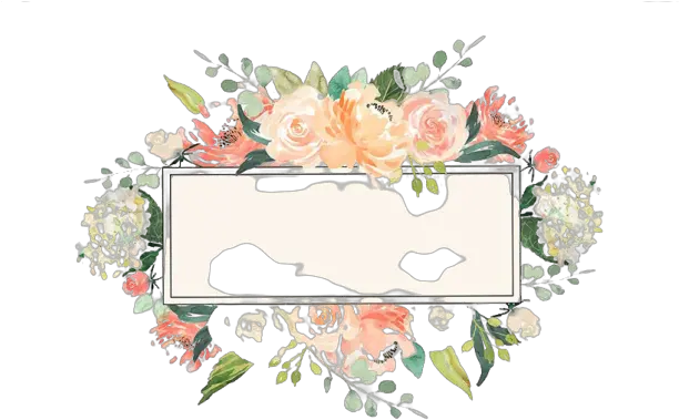 Watercolor Floral Frame Png Image Peoplepng Decorative Floral Frame Png