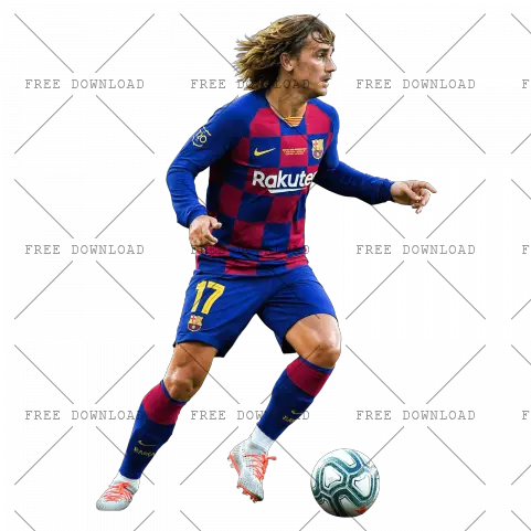 Antoine Griezmann Er Png Image With Antoine Griezmann Png Barcelona Soccer Ball Transparent Background