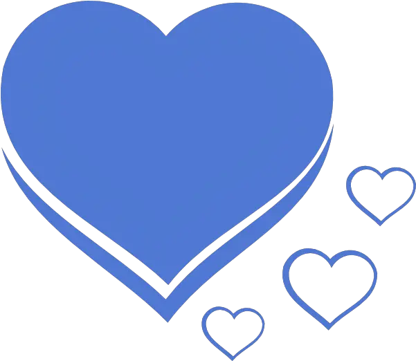 Clipart Of Blue Hearts L Love You Hearts Png Half Note Png