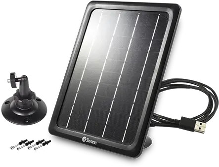 Outdoor Solar Panel For The Smart Security Camera Swann Camera Solar Panel Png Solar Panels Png