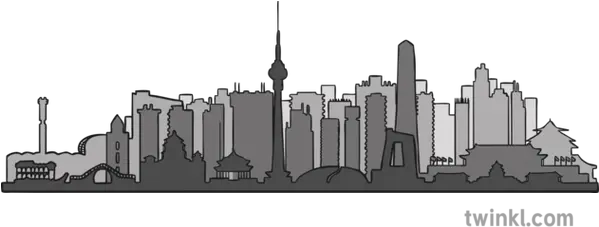 Beijing Skyline Illustration Twinkl Skyline Png Skyline Png