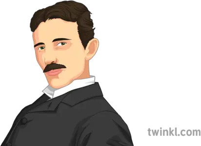 Nikola Tesla Portrait General Secondary Illustration Gentleman Png Tesla Png