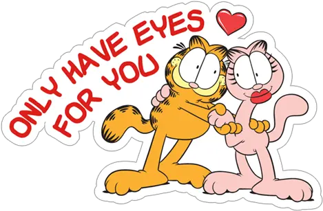 Download Viber Sticker Garfield Love Garfield Love Happy Png Garfield Transparent
