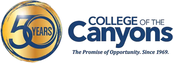 50th Anniversary Vertical Png College Of The Canyons Logo