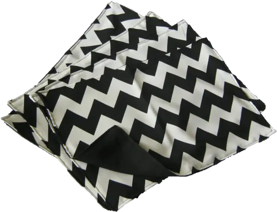 Placemat Black And White Chevron Pattern 4 Png