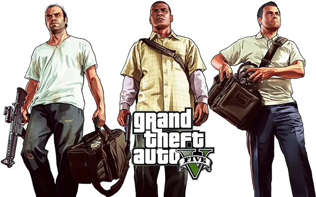 Gta 5 Grand Theft Auto V Download Pc Gta V Characters Png Grand Theft Auto 5 Logo