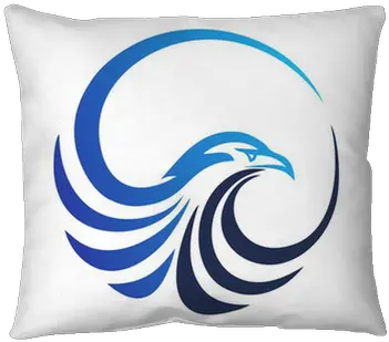 Throw Pillow Hawk Logoeagle Symbolbird Iconmedia Modern Logo Png Icon Pillows