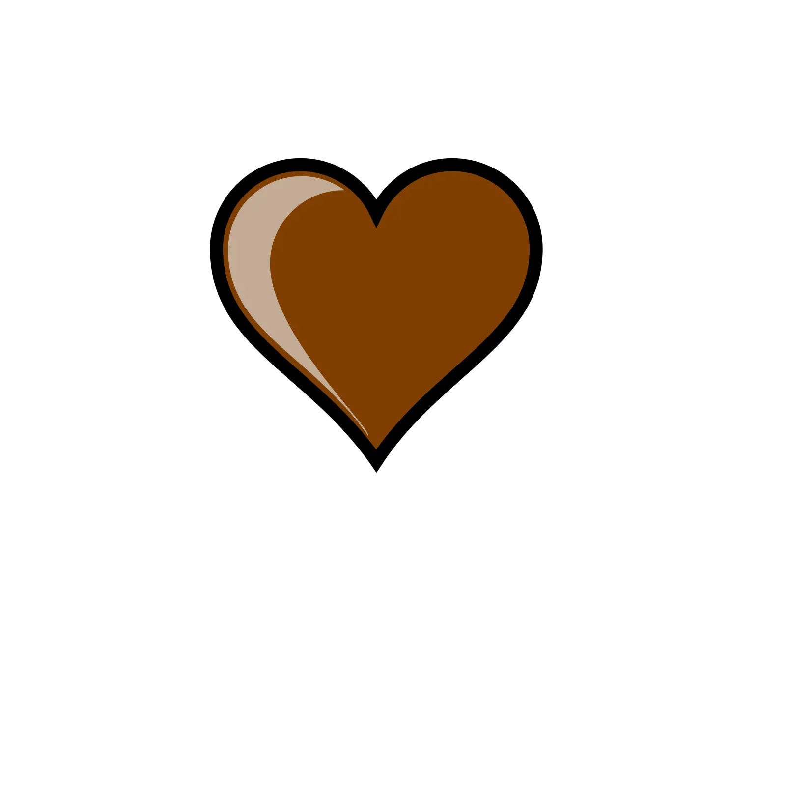Brown Heart Png Svg Clip Art For Web Download Clip Art Brown Heart Clipart Small Heart Png