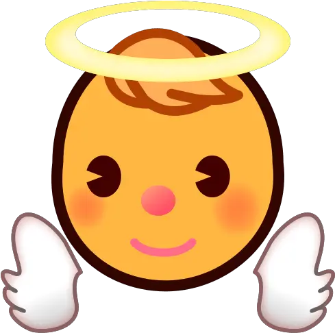 Baby Angel Emoji For Facebook Email Emoji Png Angel Emoji Png