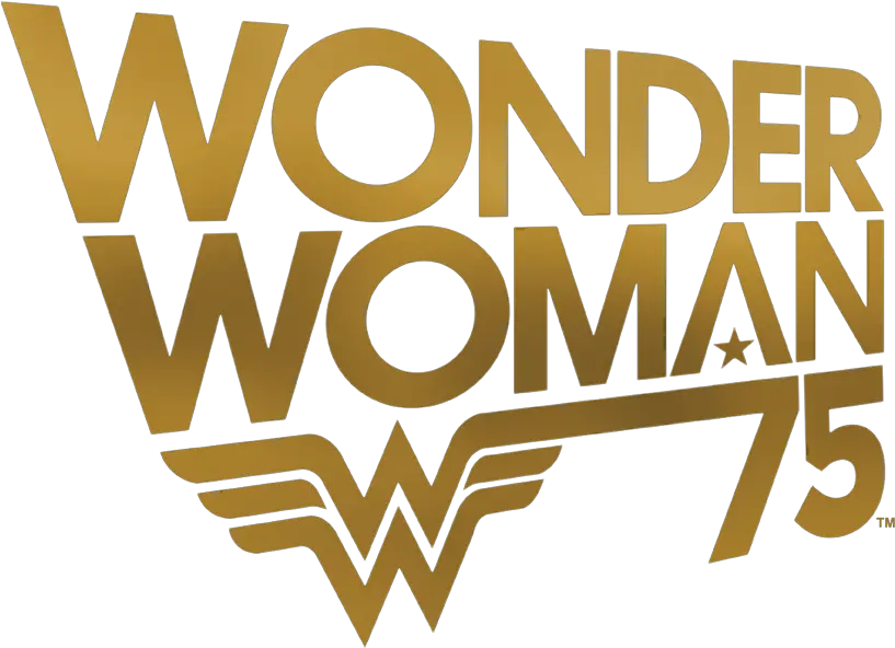 Wonder Woman 75th Anniversary Gold Logo Gold Wonder Woman Logo Png Wonder Woman Logo Png