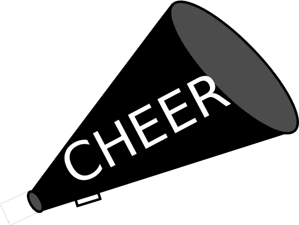 Cheerleader Megaphone Png Image Black And White Cheerleading Clipart Cheerleader Png