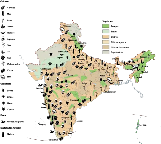 India Agricultural Map Agricultural Agriculture Map Of India Png India Map Png