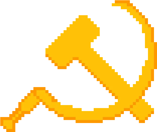Pixilart Hammer And Sickle By Anonymous Pixel Hammer And Sickle Png Hammer And Sickle Transparent