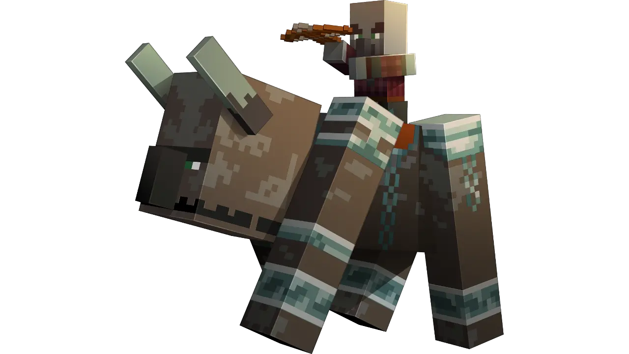 What Is The Most Difficult Mob In Minecraft Besides Minecraft Pillager Riding Ravager Png Ender Dragon Png