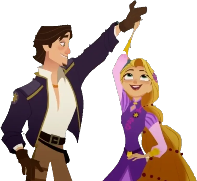 Eugene And Rapunzel Dancing Background Removed By Me Tangled Eugene Tangled The Series Png Rapunzel Transparent Background