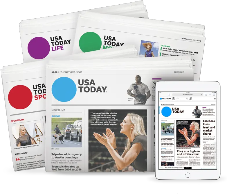 Usa Today Usa Today Print Edition Png Usa Today Logo Png