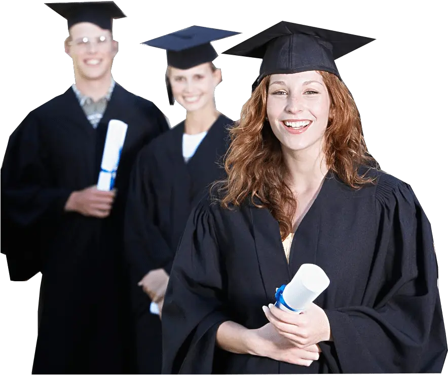 Download Hd Fore Graduation Cap And Gown Diploma University People Png Diploma Png