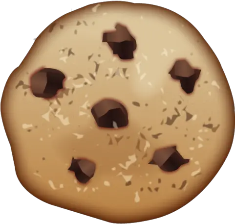 Chocolate Chip Cookie Emoji Cookie Emoji Png Skull Emoji Transparent