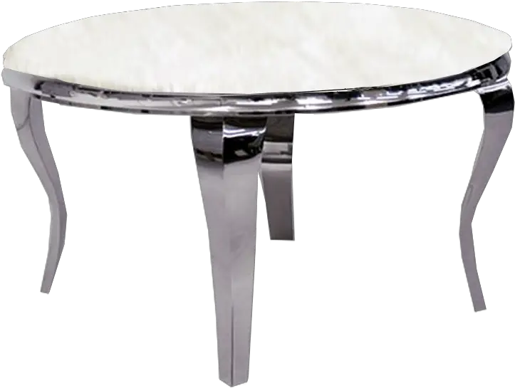 Round Dining Table With White Smoke Marble Top Coffee Table Png Round Table Png