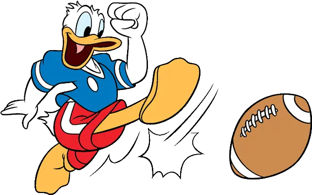 Download Free Png Donald Football V2 Iron Donald Duck American Football Football Clipart Png
