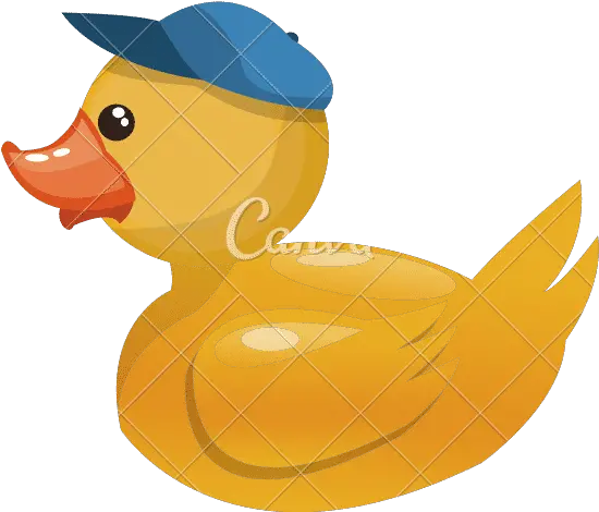 Toy Rubber Duck With Blue Hat Icon Canva Png Rubber Ducky Icon