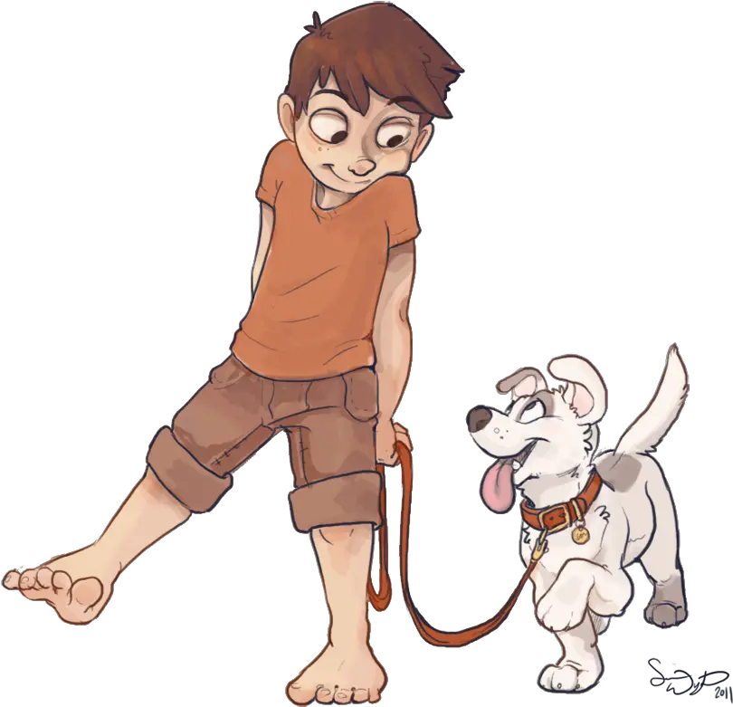 Violin Clipart 19 Girl Walking Dog Svg Transparent Cartoon Cartoon Boy With Dog Png Girl Walking Png