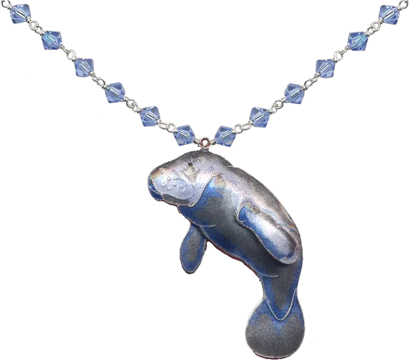 Manatee Crystal Necklace U2014 Bamboo Jewelry Png