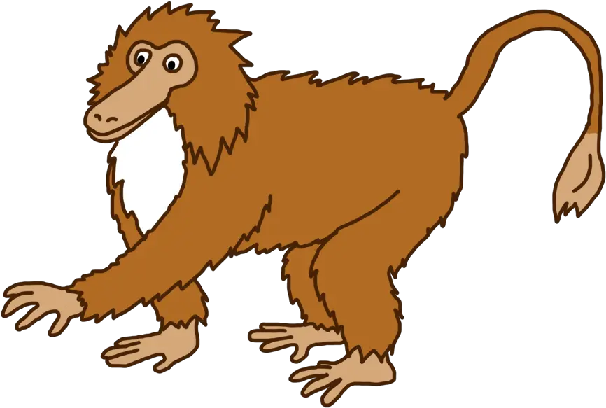 Funny Monkey Drawings Monkey Clip Art Hairy Monkey Clipart Png Monkey Png