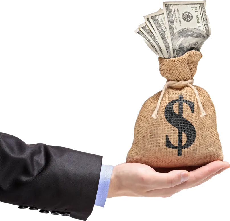Hand Holding Money Png Transparent Hand Holding Money Png Bag Of Money Png