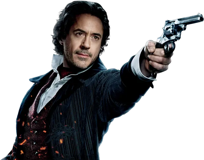 Robert Downey Jr Sherlock Holmes Transparent Png All Sherlock Holmes A Game Revolver Transparent